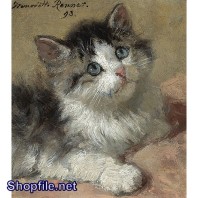 TSD3612 - Tranh sơn dầu mèo con đáng yêu